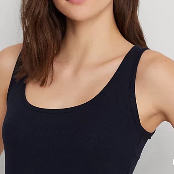 Lauren Ralph Lauren Cotton Blend Tank Top - Picture 2 of 8